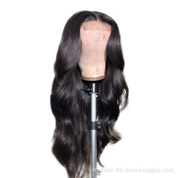 Unprocessed 9A Malaysian Virgin Cuticle Aligned Human Hair Body Wave 5X5 Lace Closure Wigs Transparent HD Swiss Lace Front Wigs